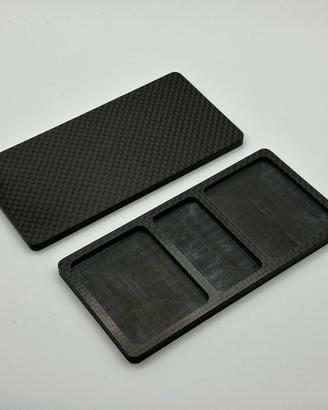 Parts Tray RC Carbon 12x6cm Minuteria Modellismo