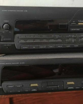 Perla nera Kenwood amplificatore e equalizzatre