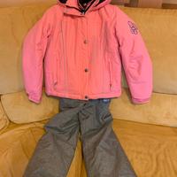 Giacca a vento e salopette sci bimba