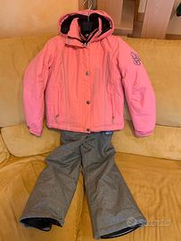 Giacca a vento e salopette sci bimba