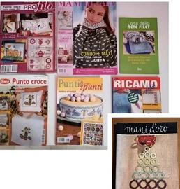 Rivista Ricamo Punto Croce Mani di Fata Mani D'oro