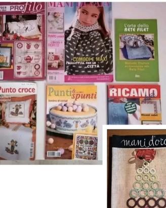 Rivista Ricamo Punto Croce Mani di Fata Mani D'oro