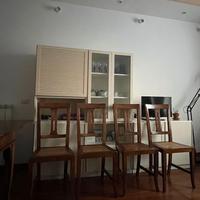 N. 4 Sedie impagliate in Legno