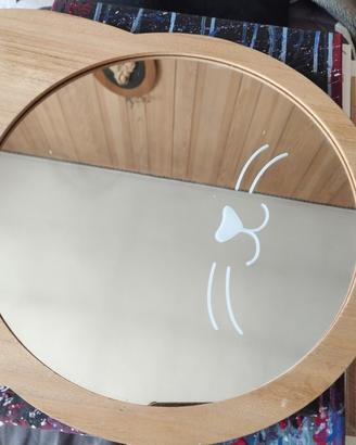 specchio a forma di gatto 