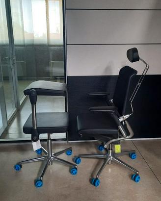 Poltrona ergonomica design con poggiapiedi/leggio
