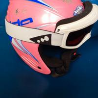 Casco sci misura s 54cm+ occhiali bambina