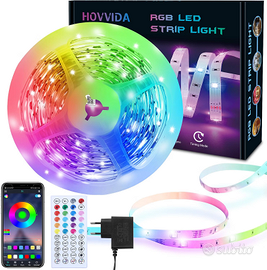 HOVVIDA Striscia LED, 1x5m, Luci LED, RGB LED, 30