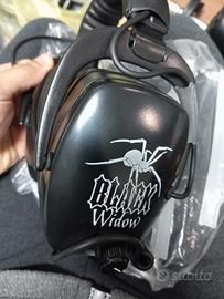 cuffie metal detector detector pro black widow