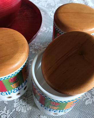 barattoli da esposizione ceramica cucina 