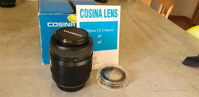 Cosina 100mm F3.5 Macro 1:1 per Sony A-Mount