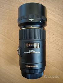 Sigma 105mm 1:2.8 DG Macro HSM per Canon