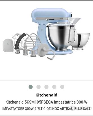 impastatrice kitchenaid azzurra