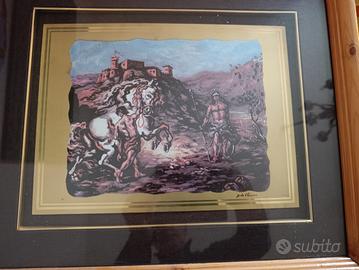 quadro Giorgio de Chirico serigrafia 