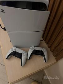 PS5 slim disc+ 2 controller