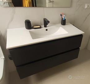mobile bagno nero opaco deghi