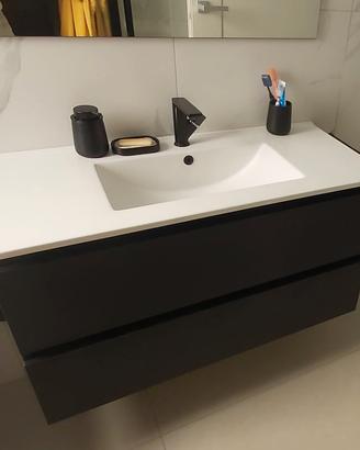 mobile bagno nero opaco deghi