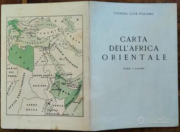 CARTA DELL'AFRICA ORIENTALE ITALIANA-1935 -1:35000