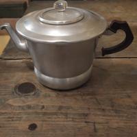 caffettiera vintage da collezione  in alluminio 