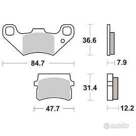 Pastiglie freno anteriori SBS vent / quad / pgo
