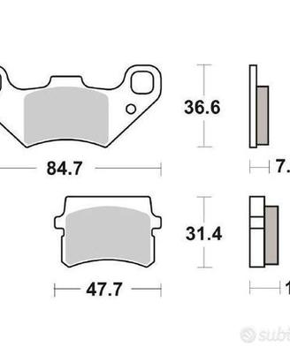 Pastiglie freno anteriori SBS vent / quad / pgo
