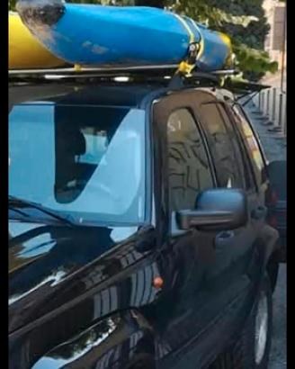 kayak monoposto blu 