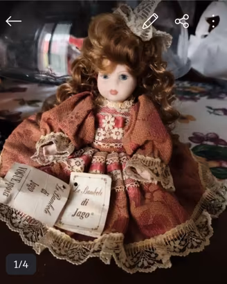 Bambolina in biscuit di Capodimonte 
