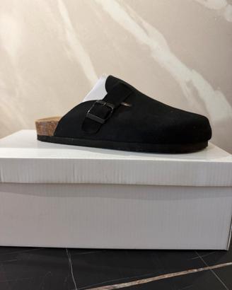 Ciabatte sabot Higgins nere uomo n. 40