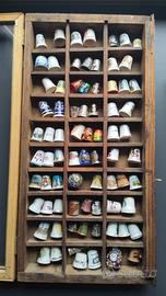 Ditali con bacheca artigianale da collezionismo 