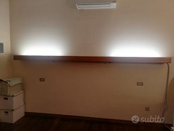 mensola con illuminazione 