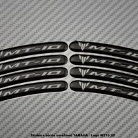 Stickers bordo cerchioni YAMAHA - Logo MT10 3D
