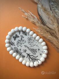 Vassoio vuota tasche decorazione gioielli fiori