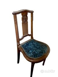 Coppia di sedie antiche fine 800