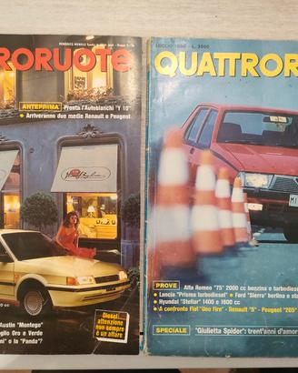 Lotto 2 riviste Quattroruote originali - 1985