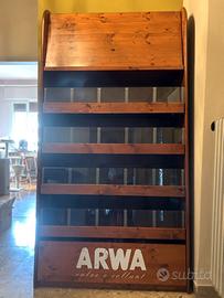 Espositore vintage ARWA cassettiera modernariato