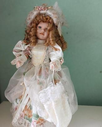 Bambola vintage decorativa 45 cm