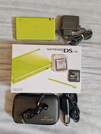 Nintendo DS Lite verde lime + Scatola + 137 giochi