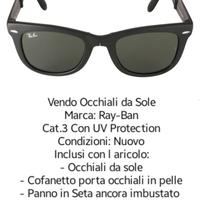 Occhiali da Sole Ray-Ban UV Protection Cat. 3