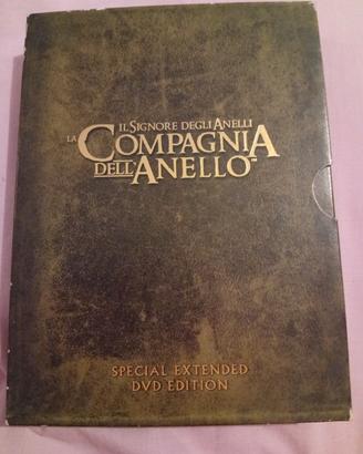 tre cofanetti DVD "Il signore degli anelli"