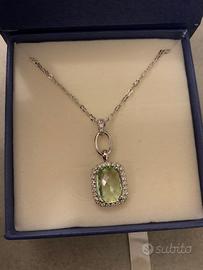 Collana Oliver Weber acquamarina e Swarovski