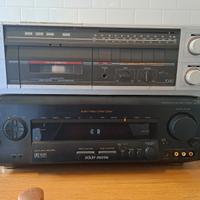 amplificatore Sony e giradischi Philips cassette