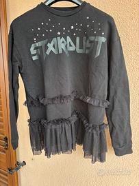 Felpa nera tulle Shiki Tg. S oversize