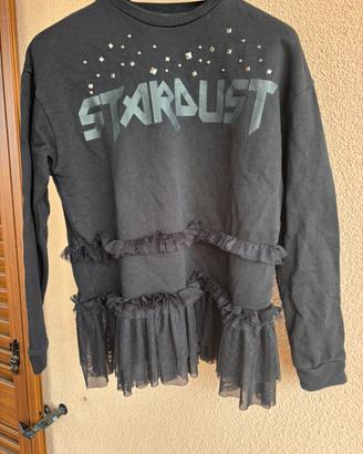 Felpa nera tulle Shiki Tg. S oversize