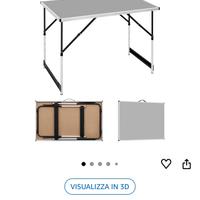 Tavolo pieghevole da campeggio
