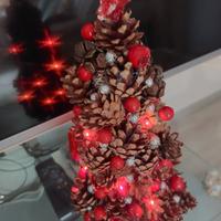 alberello di Natale con illuminazione 