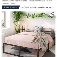 letto Ylenia 120x190 cm nuovo imballato 