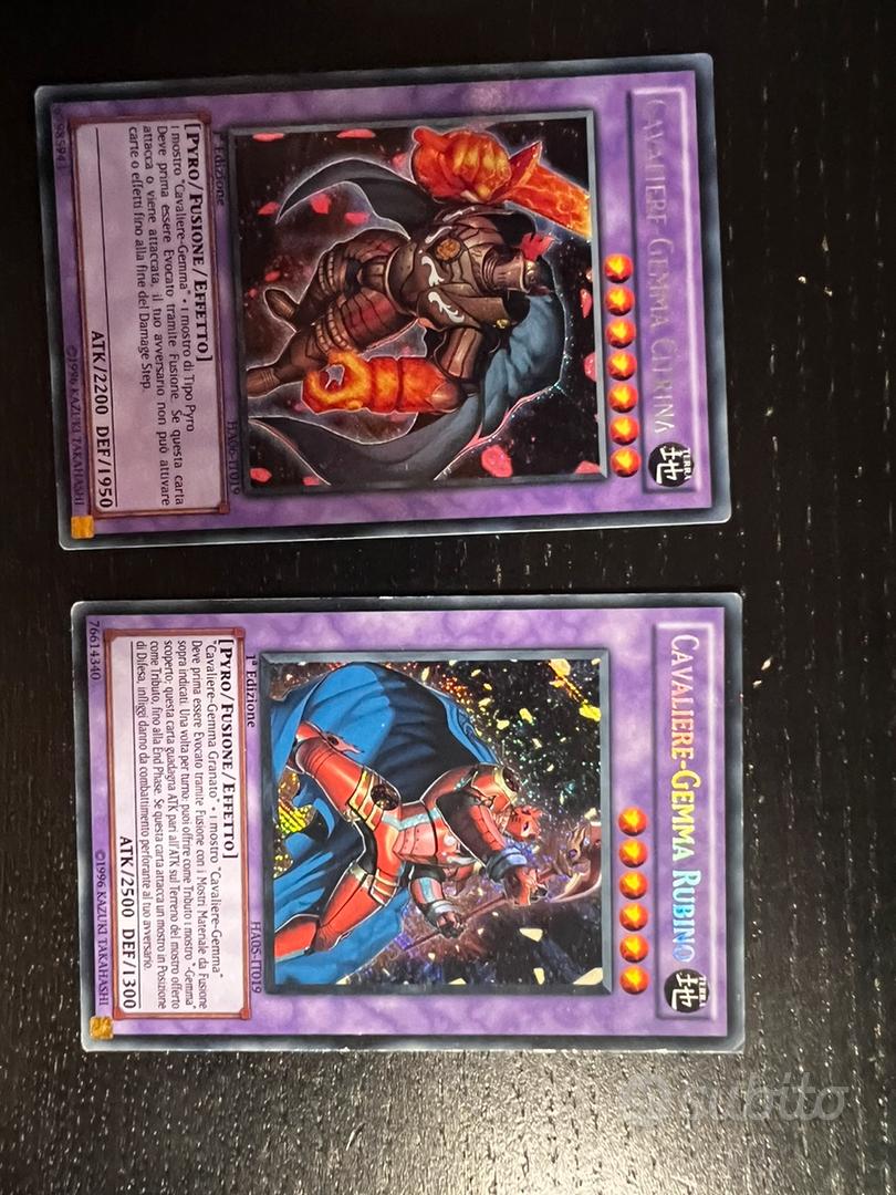 Carte fusione cavaliere gemma yu gi oh Collezionismo In vendita a Udine