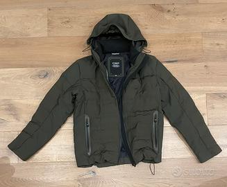 Giacca piumino CMP verde militare con cappuccio
