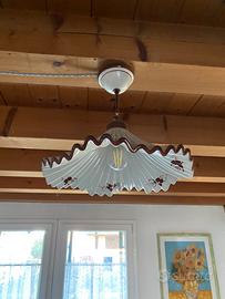 Coppia lampadari stile country