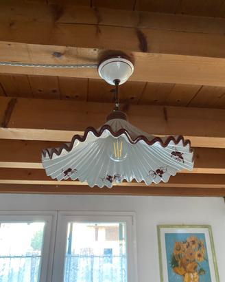 Coppia lampadari stile country