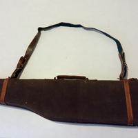 Custodia per fucile rigida Vintage in stoffa e cuo
